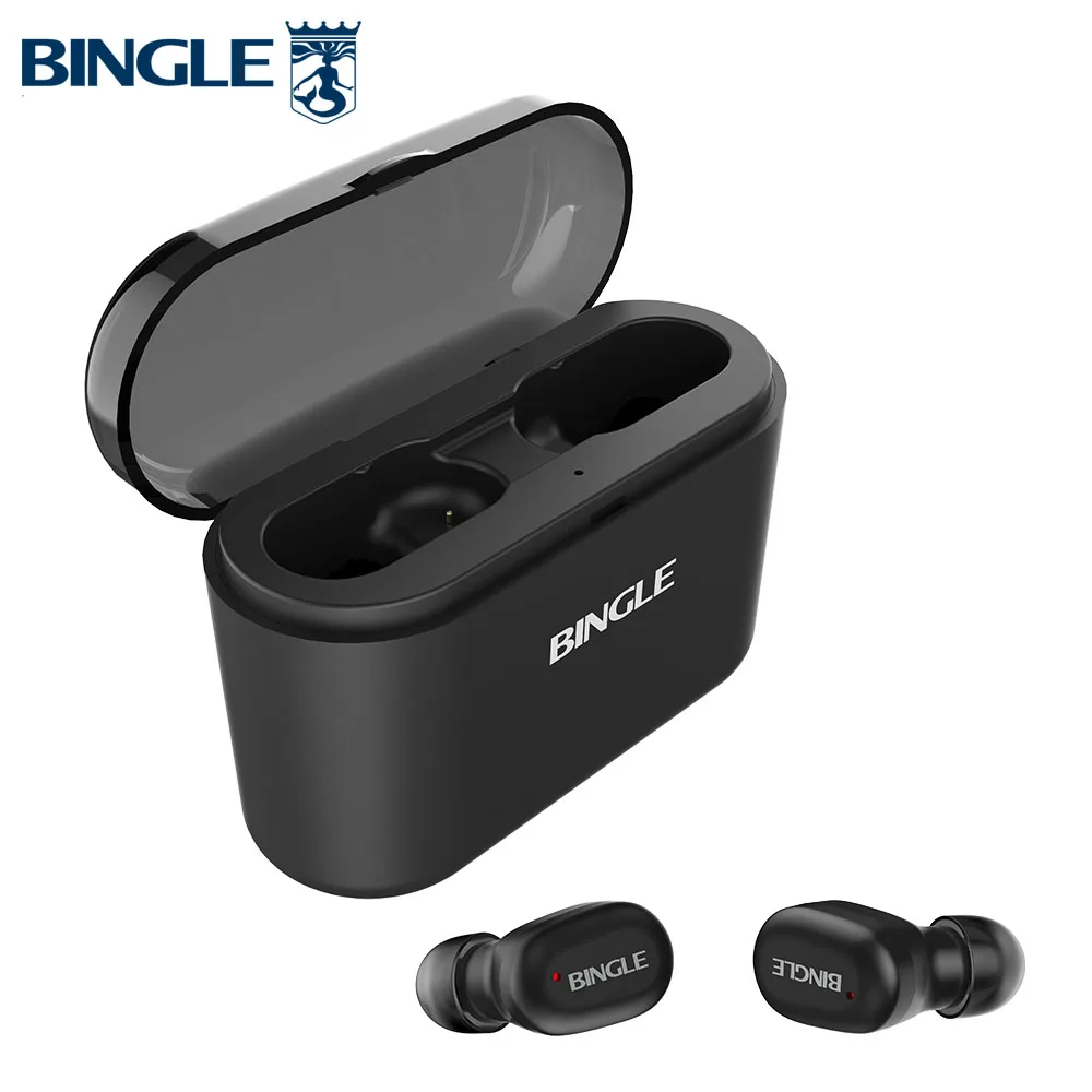 

Bingle K7 Water Resistant AAC Active Noise Canceling Headphones BT TWS 5.0 Sports Running Wireless Bluetooth Earbuds Earphones