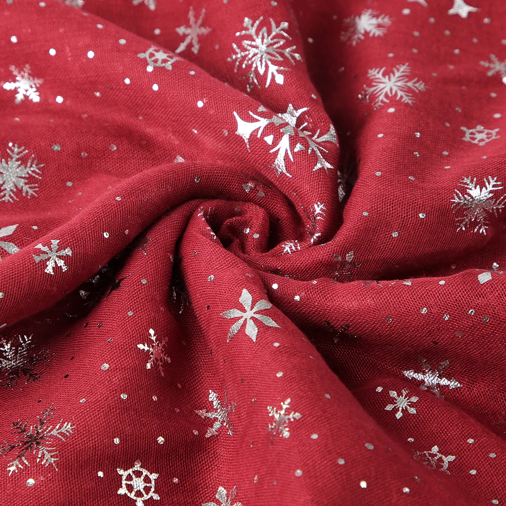 Шарф со снежинками FOXMOTHER зимний шарф | - Фото №1