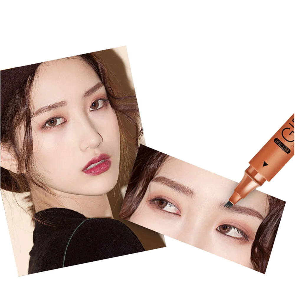 3 Colors Automatic Matte Eyebrow Pencil Waterproof Tattoo Pen Long-Lasting Cosmetic Women Makeup Tool | Красота и здоровье