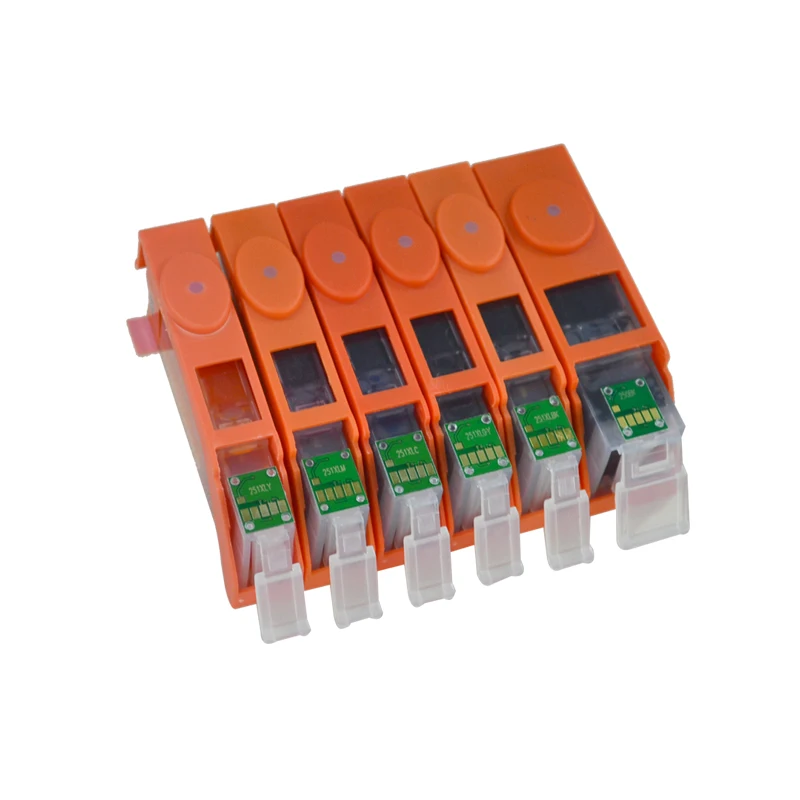 6 шт. PGI250 CLI251 PGI 250 CLI 251 для чернильного картриджа Canon PIXMA MG5420 MG5422 MG5520 MG5522 MG6420 IP7220 MX722