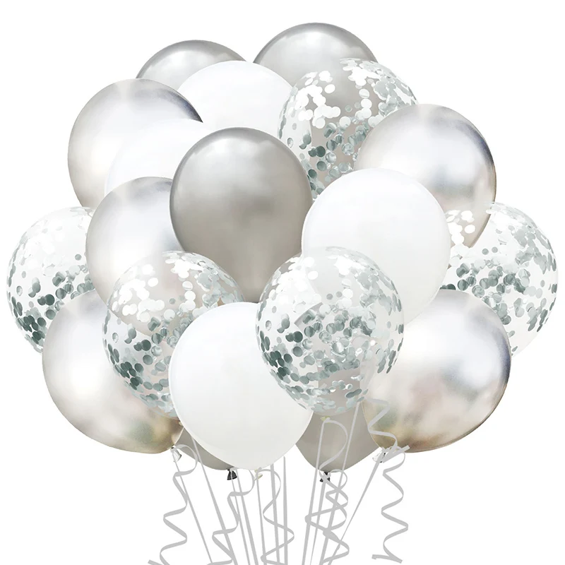 20 шт День рождения украшения смешанный конфетти латексные шары Baby Shower Свадебная