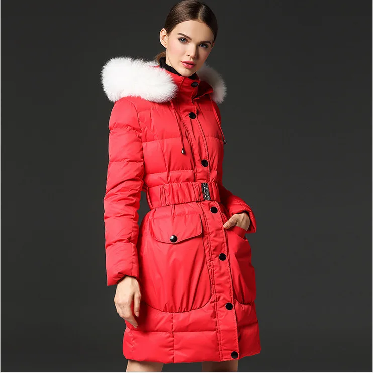 New women winter jackets long parka 2019 Fashion red Slim Hooded warm down coat Winter Jacket Female Outwear | Женская одежда
