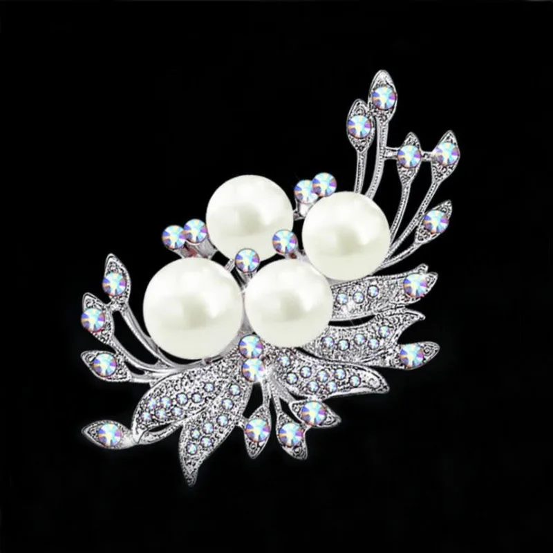 Женская Брошь в вечерние цветка с жемчугом|flower brooches for women|pearl flower broochbrooches women |