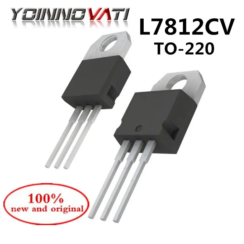 L7812CV L7812 TO 220 три терминала Регулятор 12В 1.5A 100% новый и оригинальный|Соединители| |