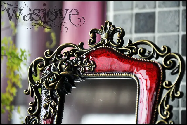 Европейский со в виде античной рамки для зеркала косметическое зеркало