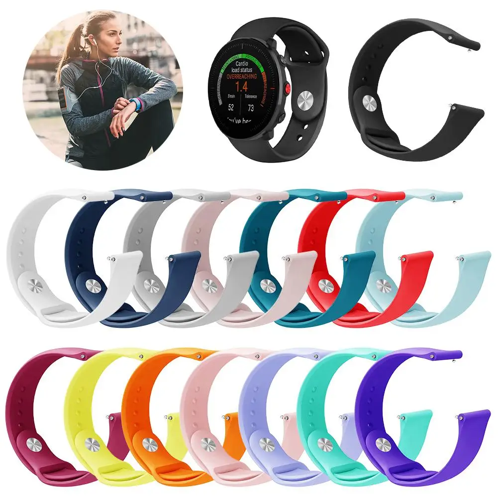Ремешок на запястье для POLAR Vantage M Smartwatch, браслет, ремешок на запястье, Сменные аксессуары, мягкая силиконовая лента, унисекс