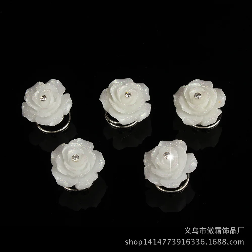 200 шт. шпильки для волос с белыми розовыми кристаллами|rhinestone hair pins|hair pinsbridal wedding |
