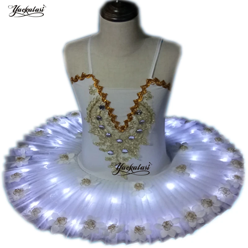 2019 профессиональная светодиодная красная белая балетная пачка Лебединое озеро