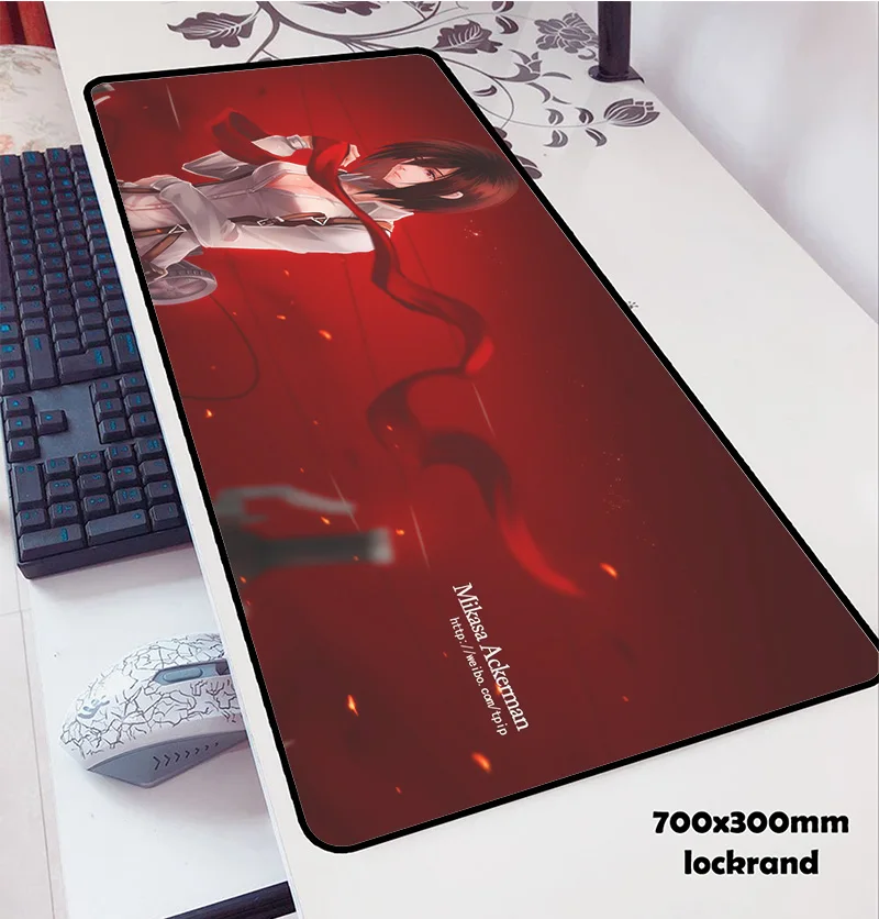 Коврик для мыши attack on titan padmouse 700x300x2 мм, коврик для мыши, коврик для компьютерной мыши с логотипом, игровой коврик для мыши, геймерская клавиатура, коврики для мыши для ноутбука