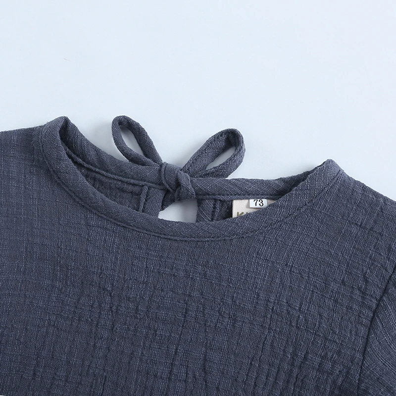 Одежда для новорожденных девочек комплект из 2 предметов однотонная хлопковая