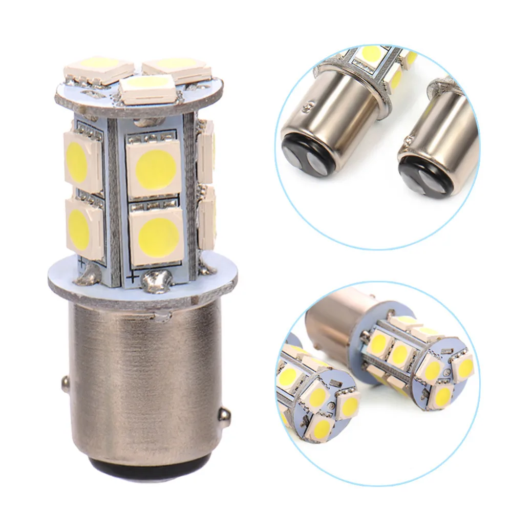 

1pcs 1157 / BAY15D / P21/5W 13SMD Car Dual Filament Stop Tail Light Bulb Globe 12v Car Accessories