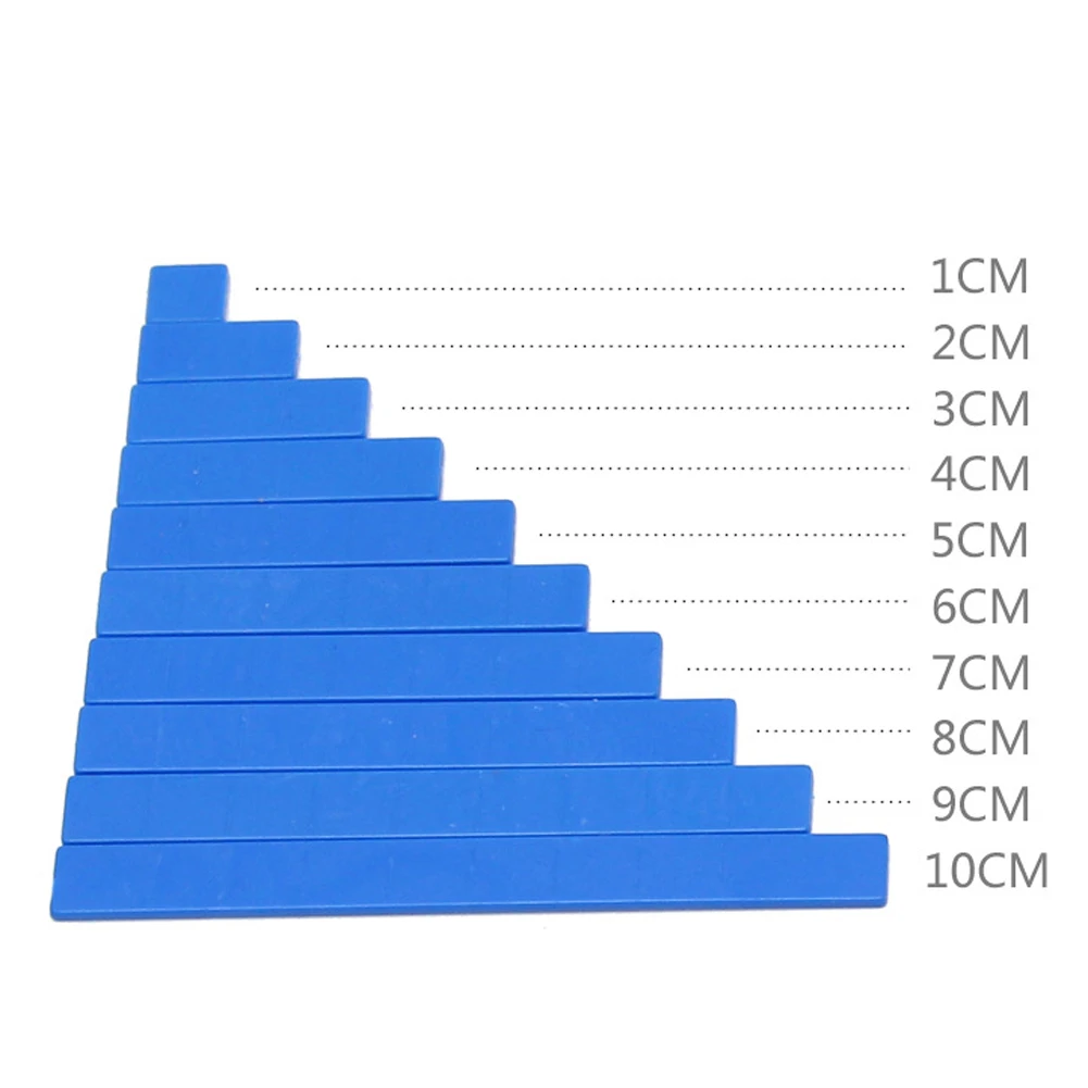 50 шт./компл. пластик Монтессори линейки для арифметики раннего образования