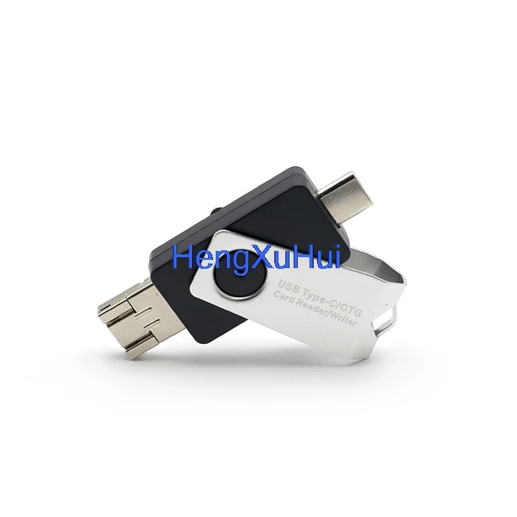 Горячая продажа 3 в 1 Type-c Micro USB многофункциональный кардридер OTG