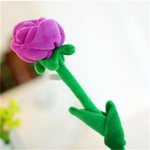 Rose Purple Хлеб плюшевый мультфильм моделирование подсолнух цветок Роза плюшевые игрушки для детей для украшения дома PP Хлопок растение плюшевая игрушка - Цвет: Rose Purple