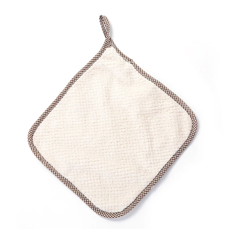 beige Коралловое вельветовое волокно кухонное полотенце для посуды очиститель для мытья тряпки для мытья автомобиля полотенце для чистки ванной пыли сушилка для рук полотенце Cozinha - Цвет: beige