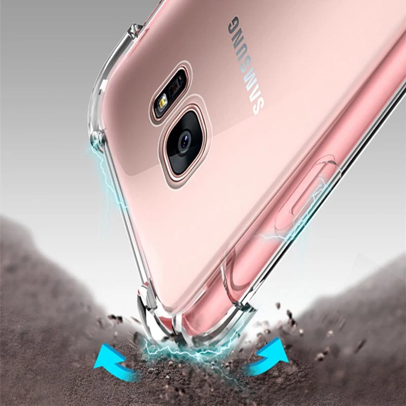 Ультратонкий Мягкий Прозрачный чехол из ТПУ для Samsung A8 plus A6 A9 прозрачный