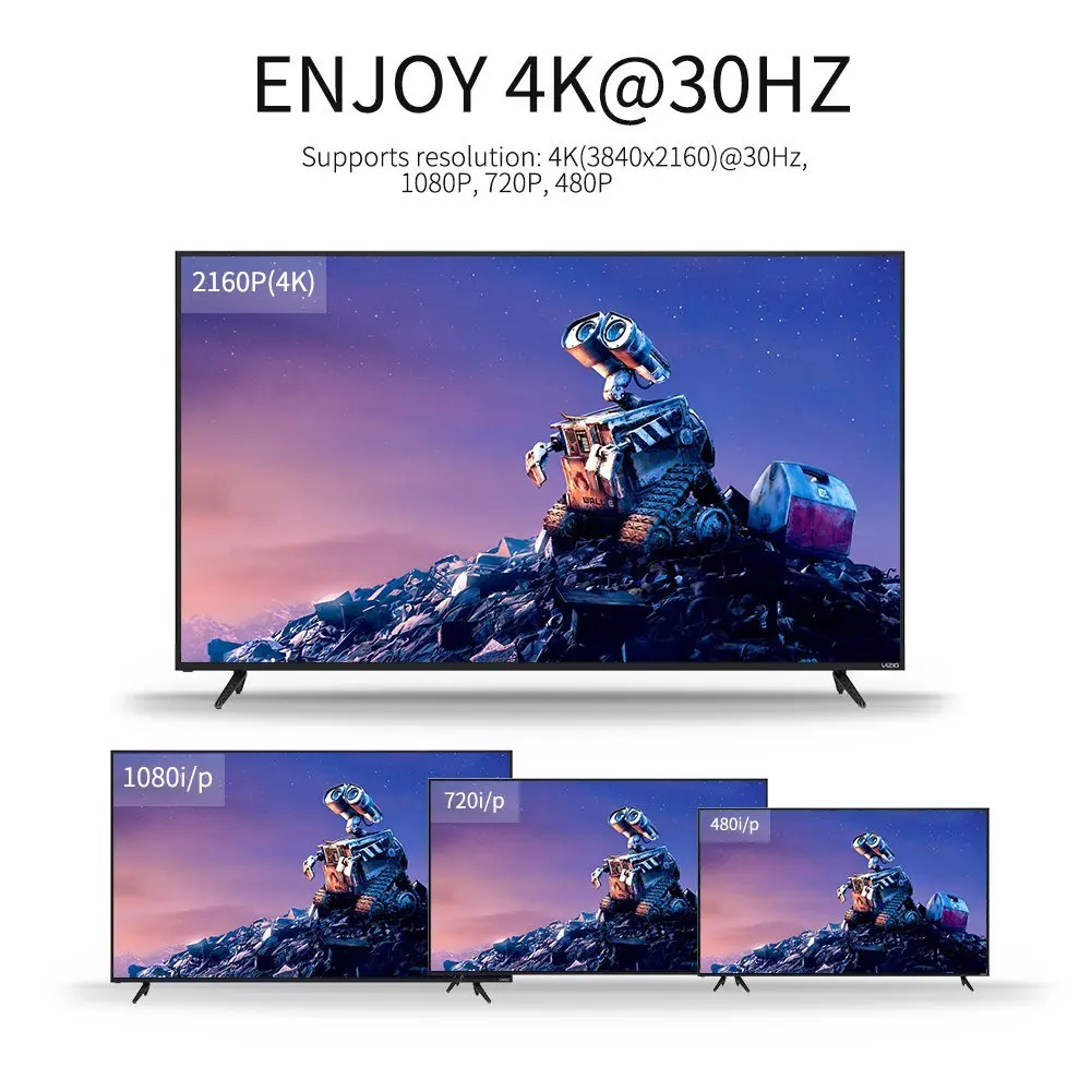 Qgeem Тип USB c 3.1 HDMI кабель адаптер Thunderbolt для MacBook Samsung S8 Huawei Коврики 10 Тип C к hdmi конвертер