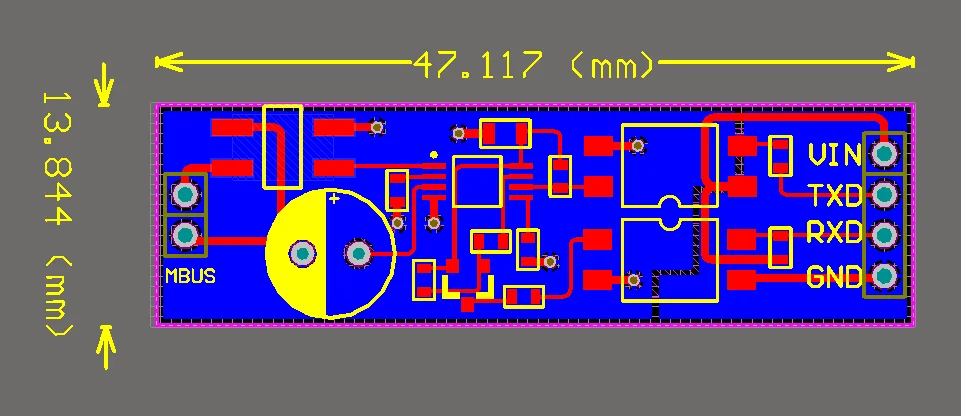 Ttl к MBUS, последовательный к MBUS Slave модуль, вместо TSS721A, изоляция сигнала