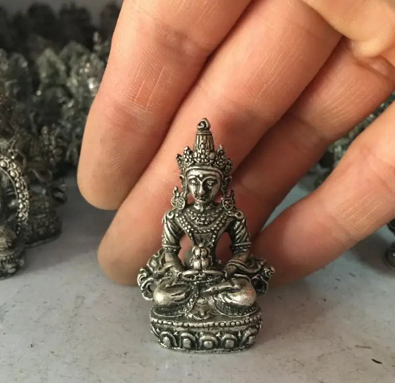 Шакьямуни буддийский мастер серебряной пластины статуя Будды | Дом и сад