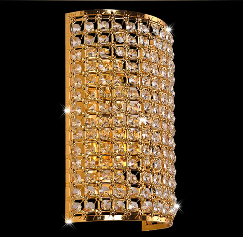 Настенные светильники современные с кристаллами светодиодные для гостиной