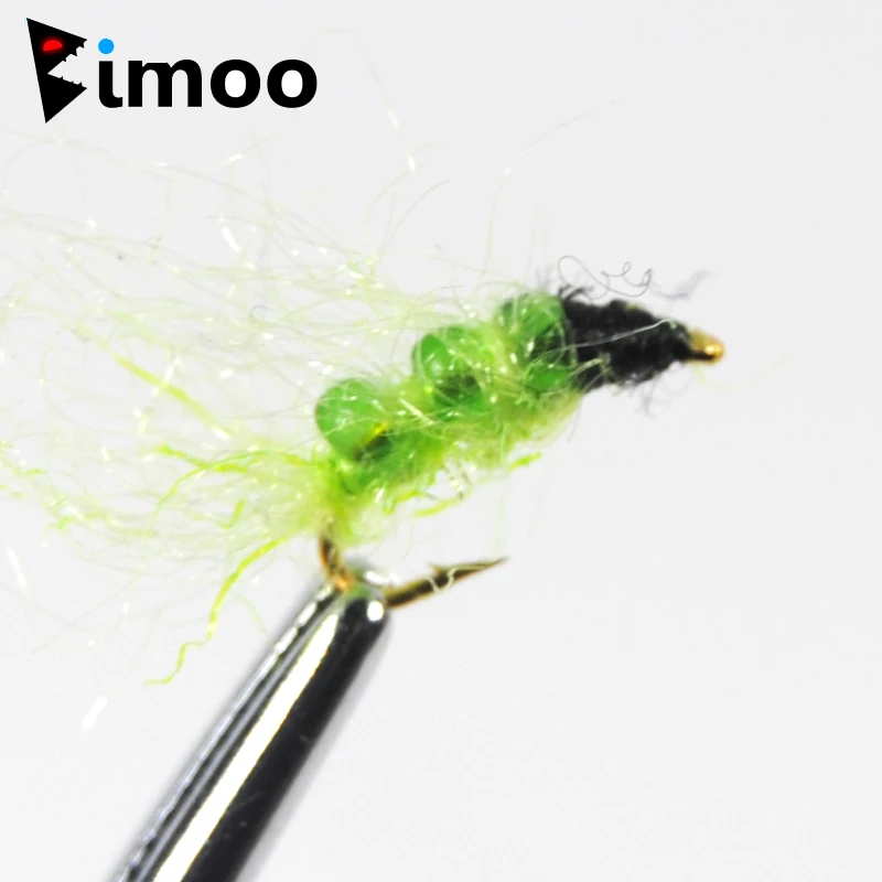 Стеклянная бусина Bimoo Caddis Larva Pupa Nymph для ловли мухи форели рыболовная наживка
