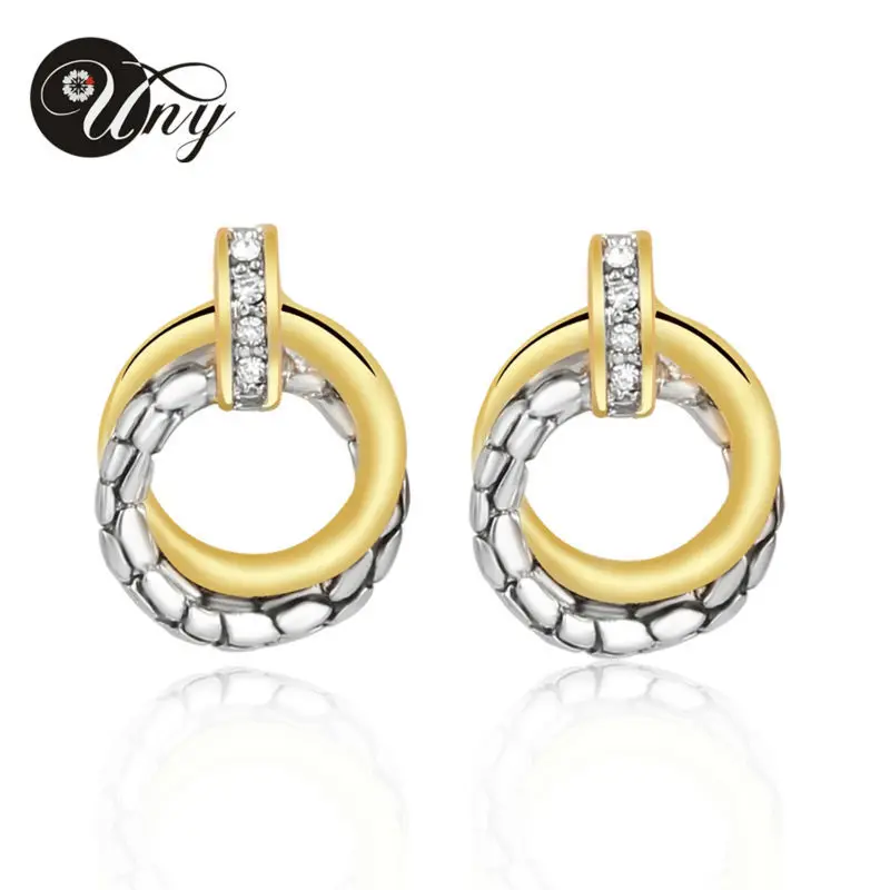 Uny ювелирные изделия Весна Новый Дизайн родий 2 тона покрытием под старину Модные