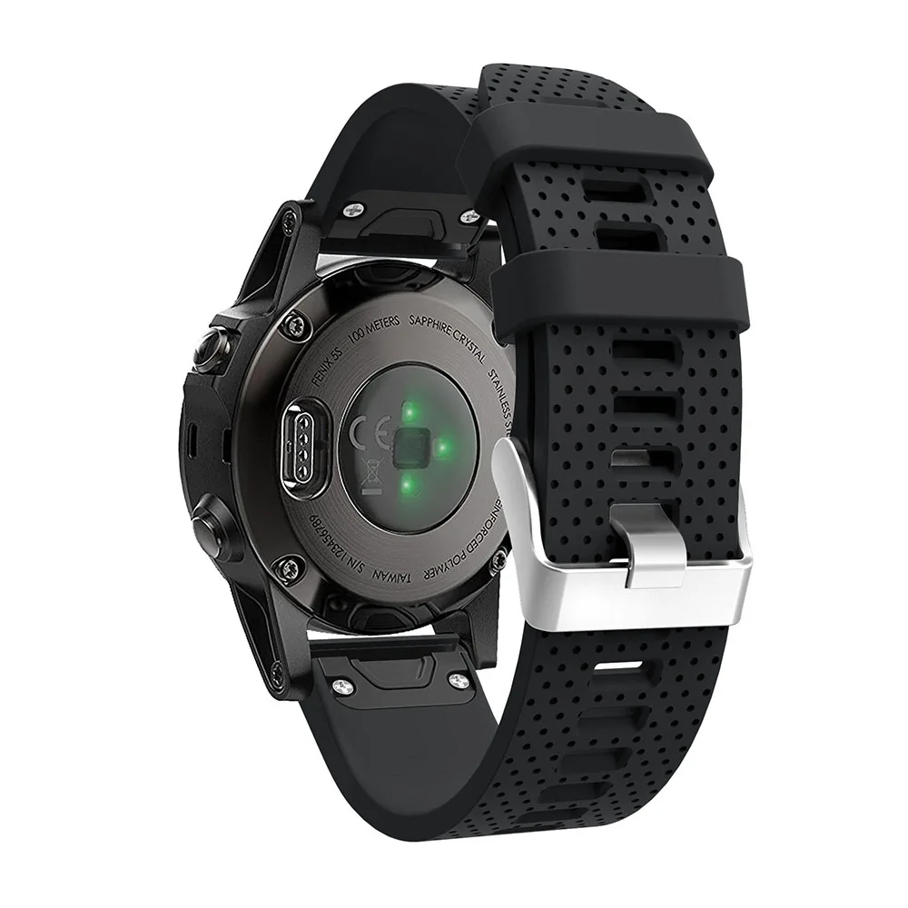 26 22 20 мм ремешок для Garmin Fenix 5X5 5S Plus 3 3 HR Forerunner 935 часы Quick Release силиконовые легко подходят ремешок на запястье