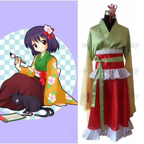 

Free Shipping Touhou Project Hieda no Akyuu Cosplay Costume Custom Made for Halloween and Christmas