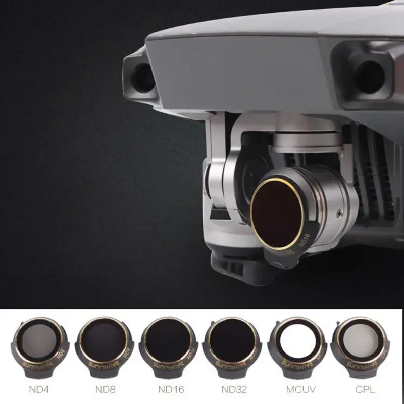 Шт. 6 шт. Sunnylife Mavic Pro DJI фильтр для объектива ND CPL MCUV HD высокий коэффициент