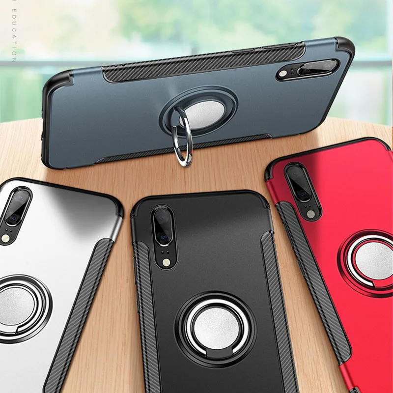 Роскошный бронированный Мягкий силиконовый чехол-бампер для Huawei P20 Lite