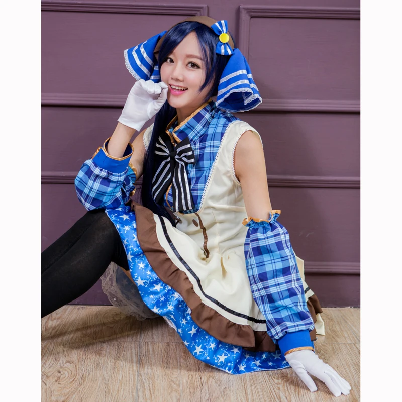 Аниме Love Live костюм косплей Umi Sonoda для женщин и девочек Хэллоуин Carnevale Костюмы