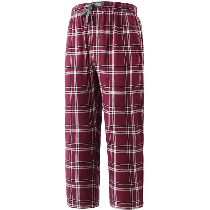 BAIYIXIN/хлопковая клетчатая Пижама для мальчиков штаны отдыха длинные подростков