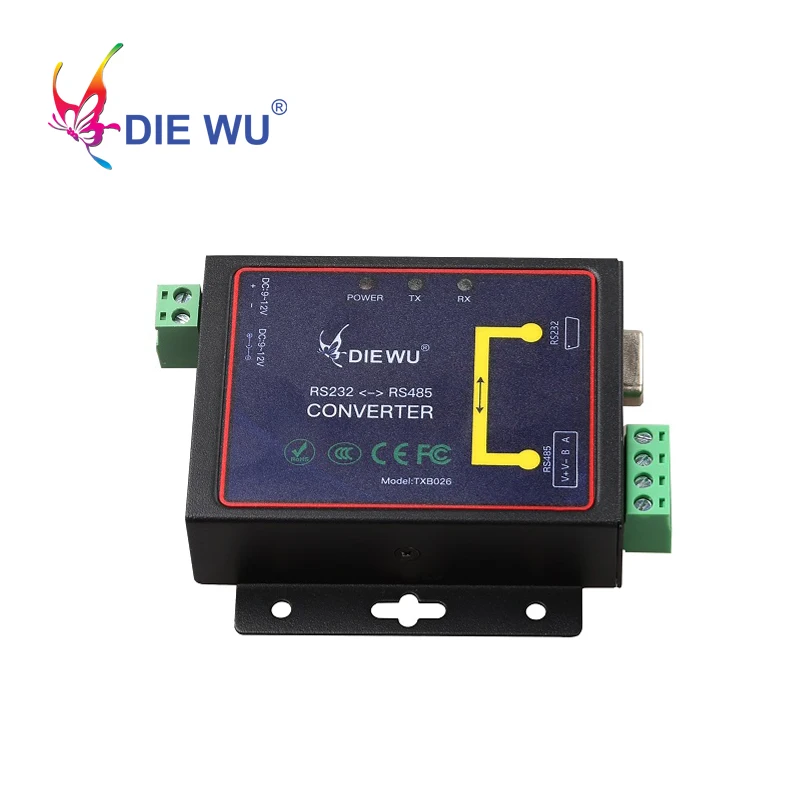 DIEWU Active RS232 к RS485 интерфейс последовательный адаптер конвертер|Компьютерные