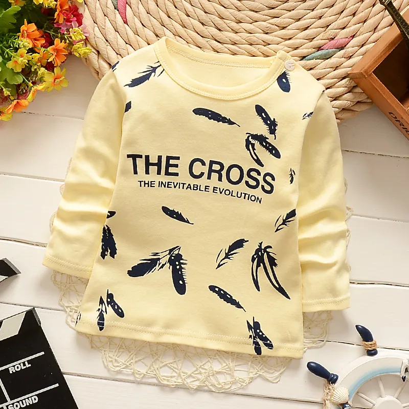 Дети мультфильм с длинными рукавами футболка Рубашки для мальчиков Для и девочек