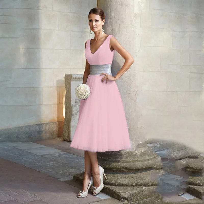 pink Вечерние платья, M-5XL размера плюс, Европа и Америка, повседневные, v-образный вырез, белый, розовый, черный, серебристый, серый, сексуальное платье, vestidos feminina JD136 - Цвет: pink