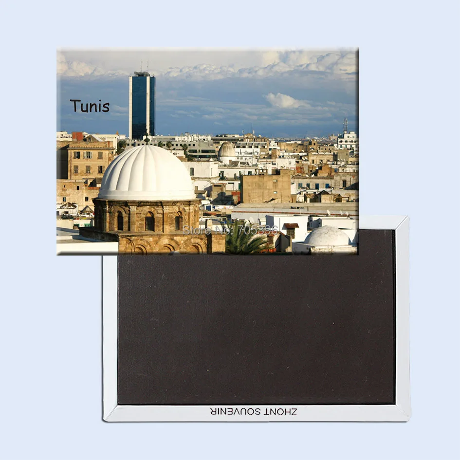 Магниты на холодильник 78*54 мм Tunis City Tunisia жесткие магниты из путешествия 20848|refrigerator