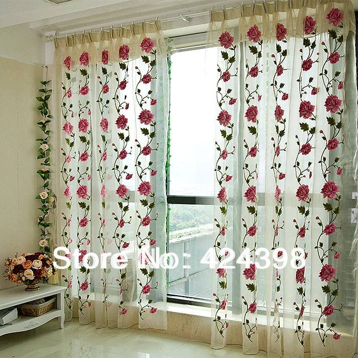 Современные прозрачные Занавески в китайском стиле вышитые оконные шторы для