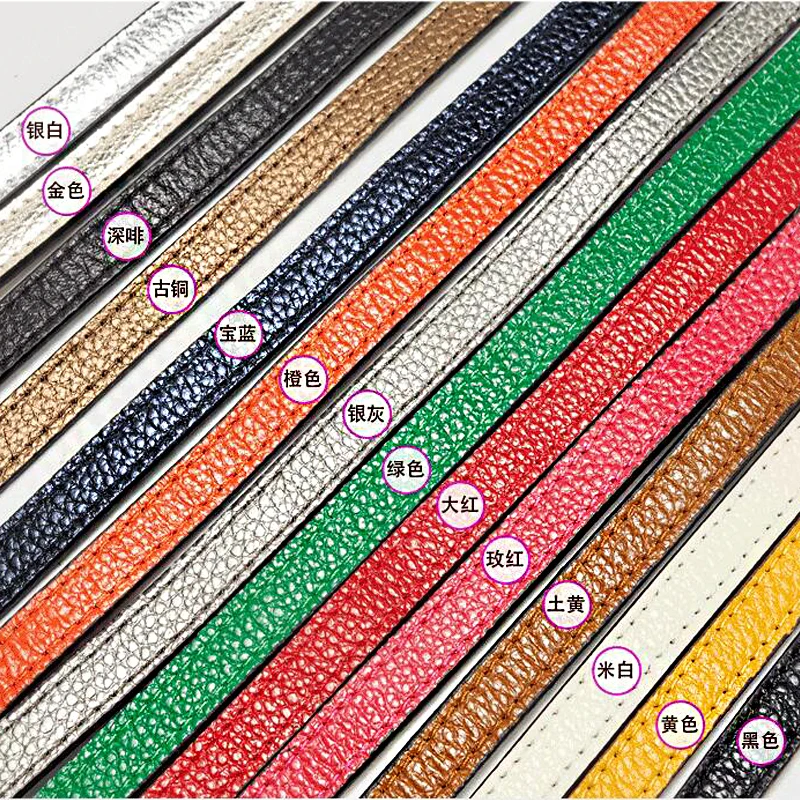 55cm Long Bag Strap Genuine Leather Women Girls Shoulder Bags Straps Belt Replacement HandbagsHandle Accessories Parts KZ9003 | Багаж и