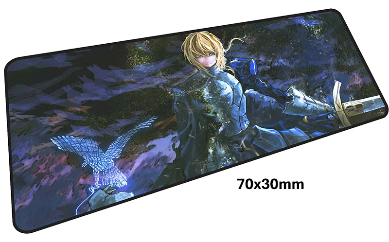 Коврик для мыши Fate Saber, геймер, 700x300 мм, коврик для мыши, большой игровой коврик для мыши, большой коврик для мыши с рисунком, стол для компьютера, padmouse