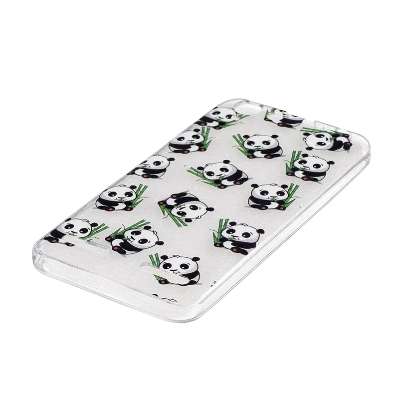 A6020 Мода Cute panda девушка Pattern ТПУ Силиконовые Мягкий Мобильный Телефон Обратно cover