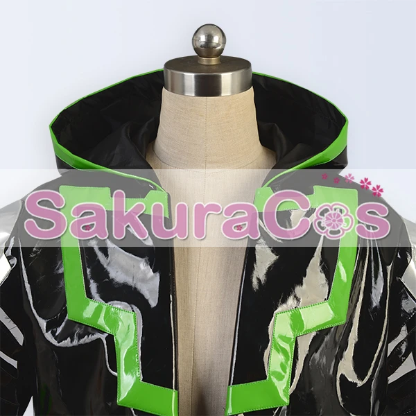 Искусственная кожа куртка с капюшоном! Аниме в стиле наездника маске призрака