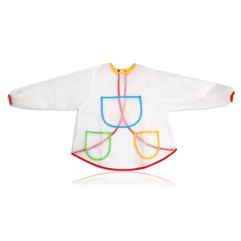 LUOEM милый водонепроницаемый Детский фартук с длинными рукавами для