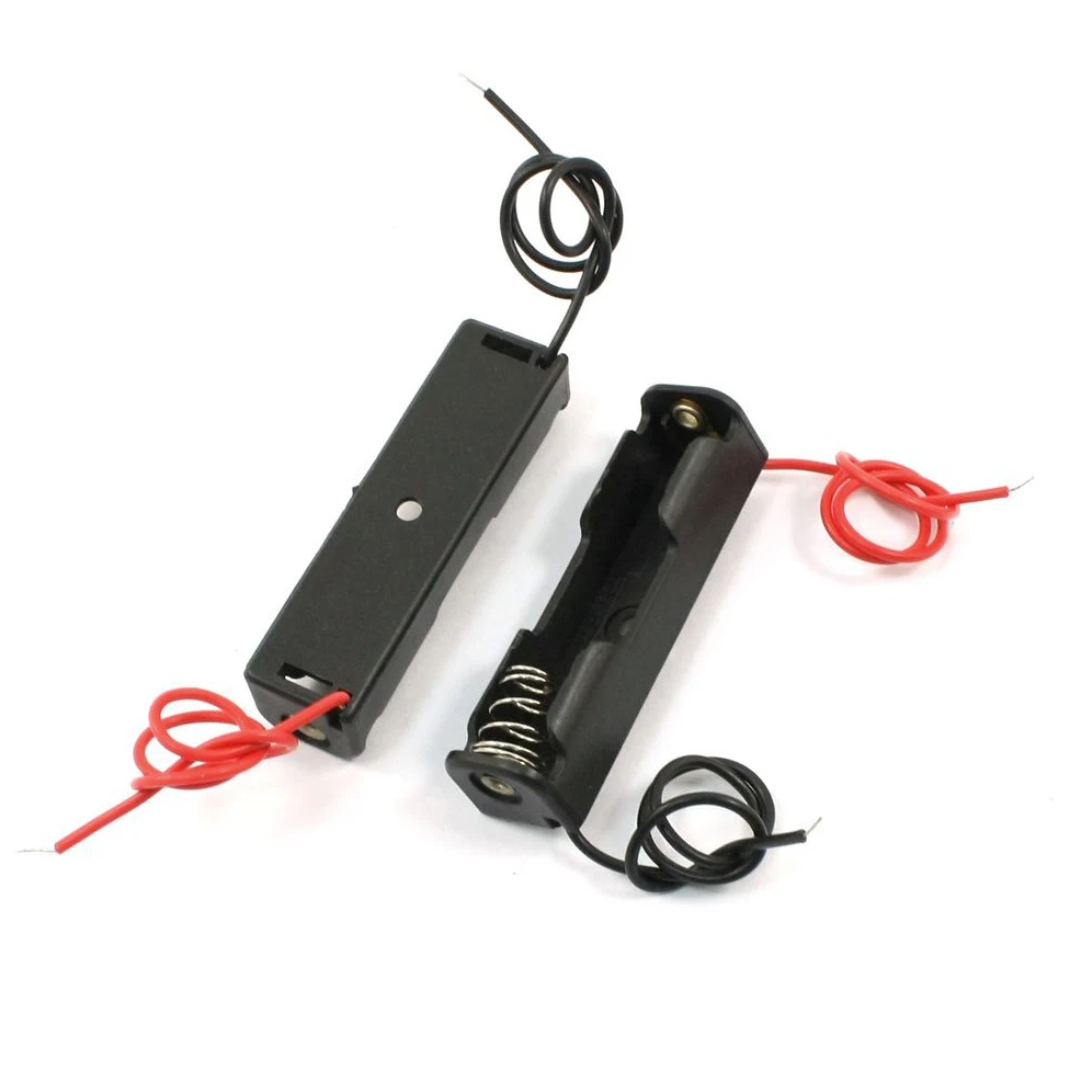 

Wholesale5pcs * 2 шт односторонний 1x1,5 V AAA Батарея Чехол держатель чехол черного цвета