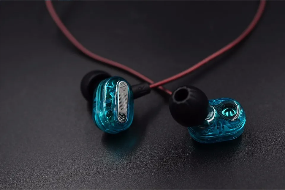 KZ ZSE наушники 2 с двойным приводом басовый сабвуфер HIFI DJ Monito спортивная Гарнитура для бега наушники-вкладыши Универсальные черные и синие