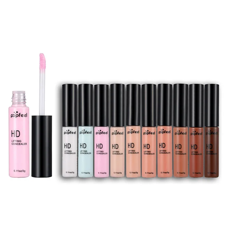 POPFEEL Makeup Concealer Liquid concealer Convenient Pro eye cream New Hot Sale 10color maquiagem | Красота и здоровье