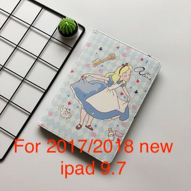 Kawayi год подарок принцы чехол для ipad 9,7 Pro air2 мягкий чехол для ipad Air1 Чехол ipad мини 1/2/3/4 ipad стенд - Цвет: 20172018new ipad 9.7