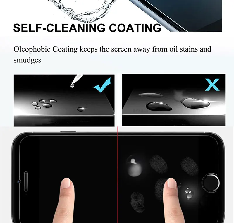 UPaitou защитное закаленное стекло Экран Защитная крышка для Apple iPhone X 4 4S 5 5S 5c SE 6 6s 7 8 Plus i5 i6 для iPhone7 iPhone 8 пленка