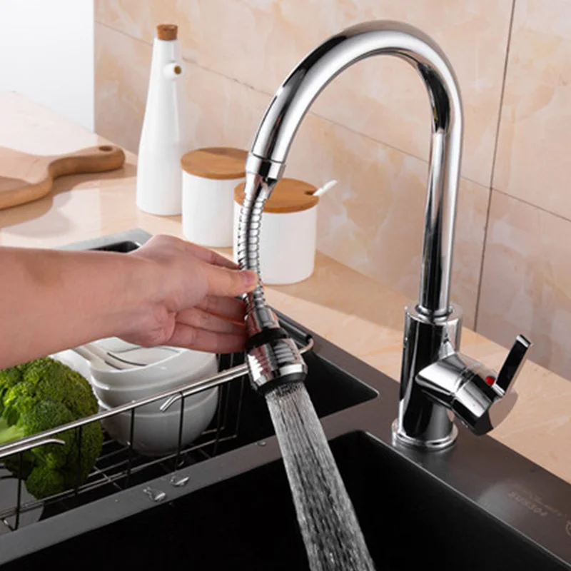 1 pc Kitchen Accessories 2 Modes 360 Rotatable Faucet Extender Booster Water Saver Water Tap Filter Kitchen Gadgets Supplies Goods T - Color: 1 pc