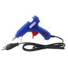 Пистолет для термоклея, 20 Вт, промышленный мини-пистолет с клеевыми карандашами 0,7x10 см, Электрический термоклеевой пистолет, штепсельная вилка европейского стандарта