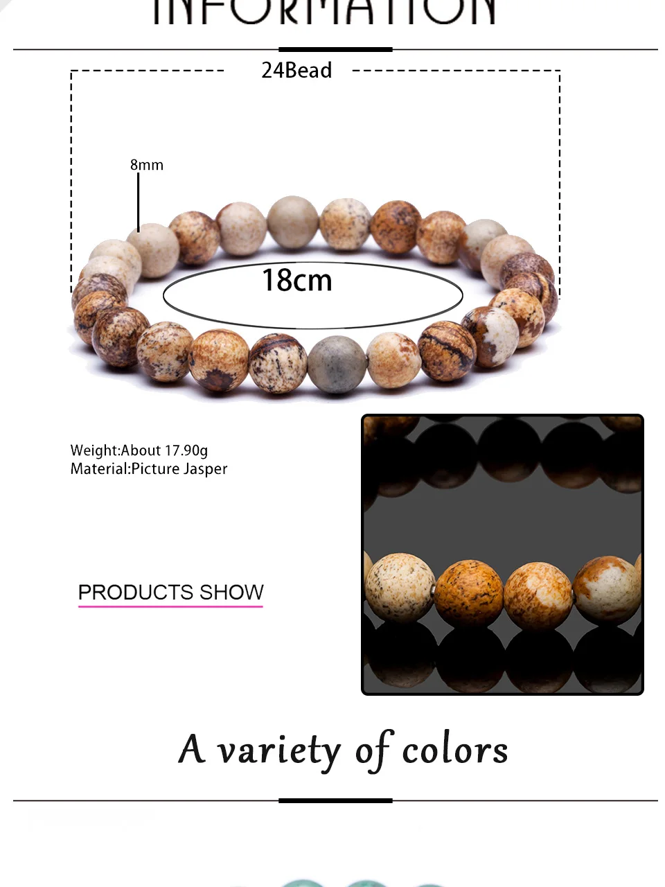 Natural Stone Beads Bracelets High Quality Tiger Eye Buddha Lava Round Beads Elasticity Rope Bracelets for women& men jewelry